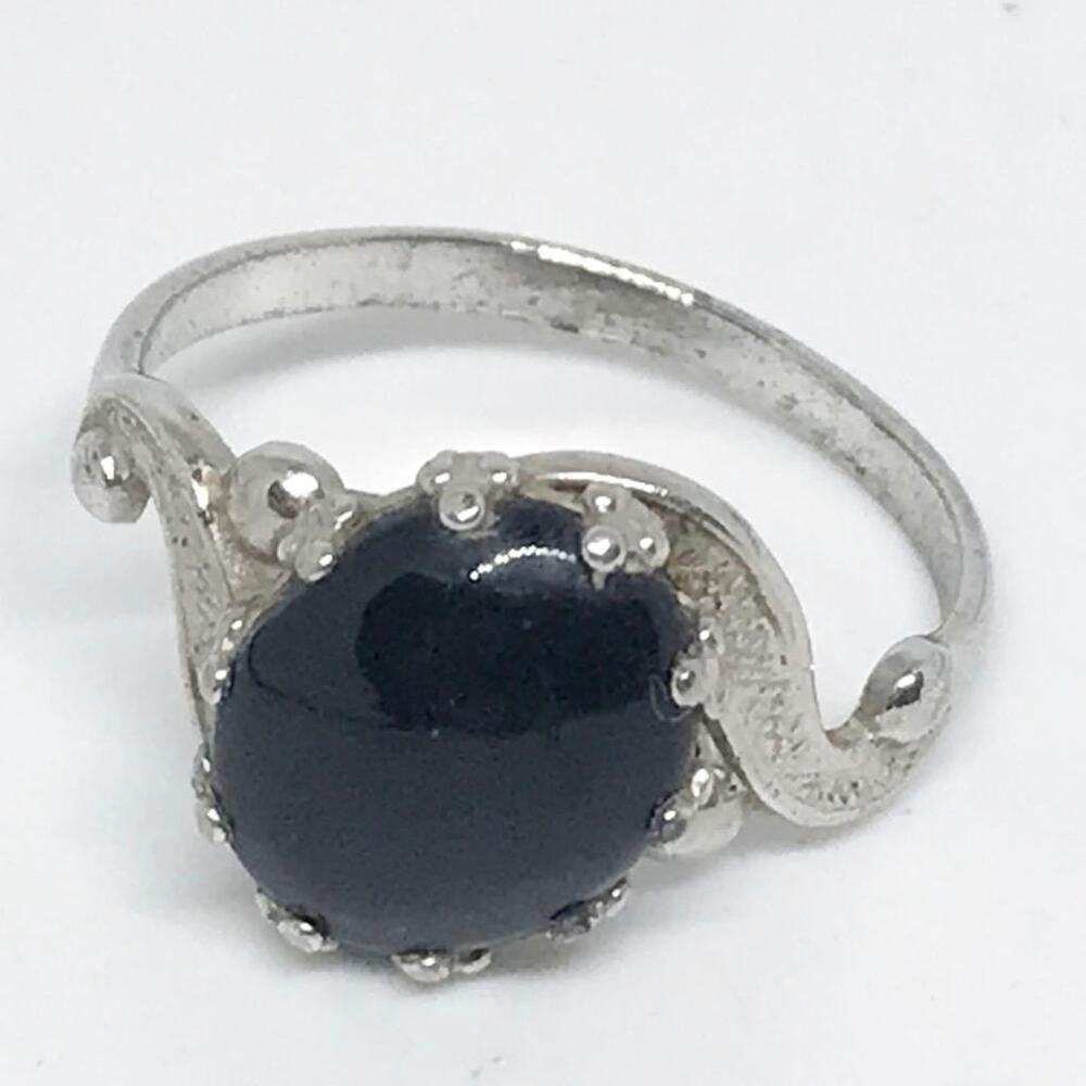 Vintage Sterling Silver JP Ring Stone Size 5.25 Signed